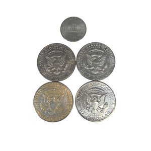 Vtg Kennedy Half Dollar Dollars Circulated Coin Coins Currency USA 71 81 96